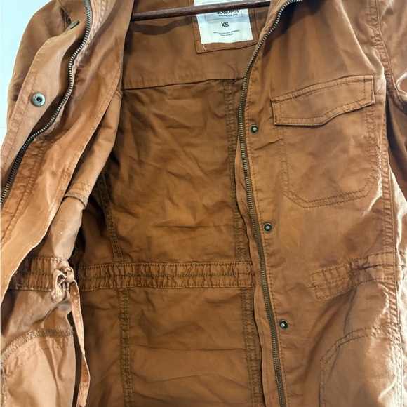 Sonoma Women's Tan Brown Utility Jacket XS | boho light jacket utility jacket - Picture 6 of 7